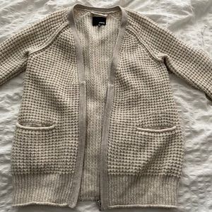 Aritzia Knit Quarter Zip Cardigan/Sweater